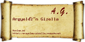 Argyelán Gizella névjegykártya